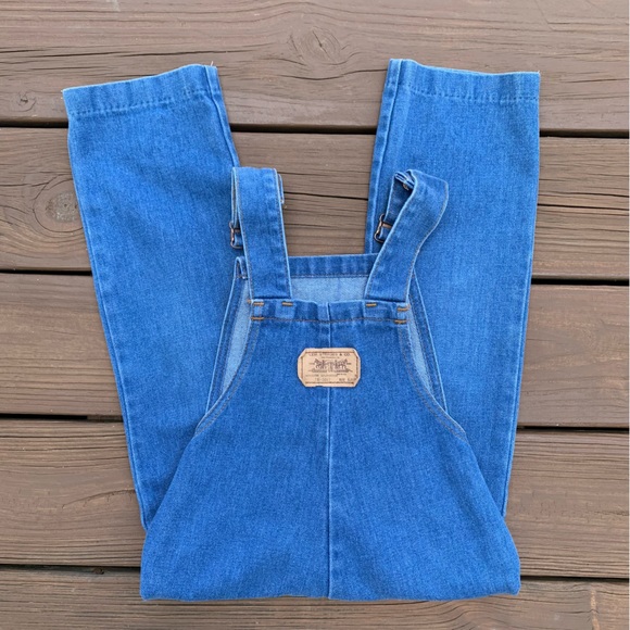 Vintage 70s Kids Levis Jean Overalls - Picture 6 of 13